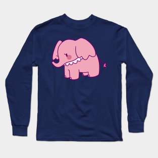 Pretty Pink Elephant Long Sleeve T-Shirt